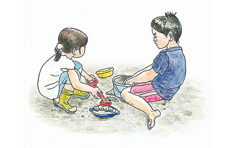 砂遊び